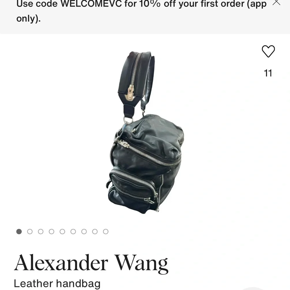 Alexander Wang Black Leather Shoulder Bag - Picture 3 of 12